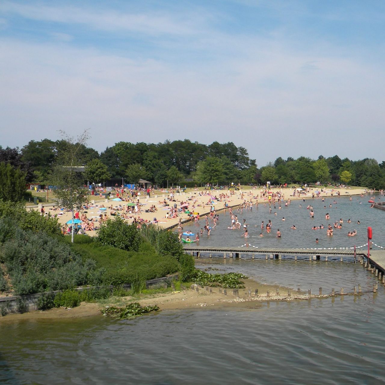 Vijver en strand De Nekker 2