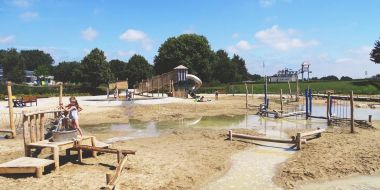 De waterspeeltuin van De Nekker in Mechelen