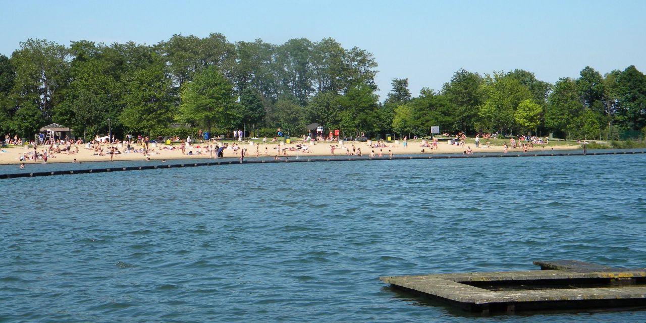 Vijver en strand De Nekker